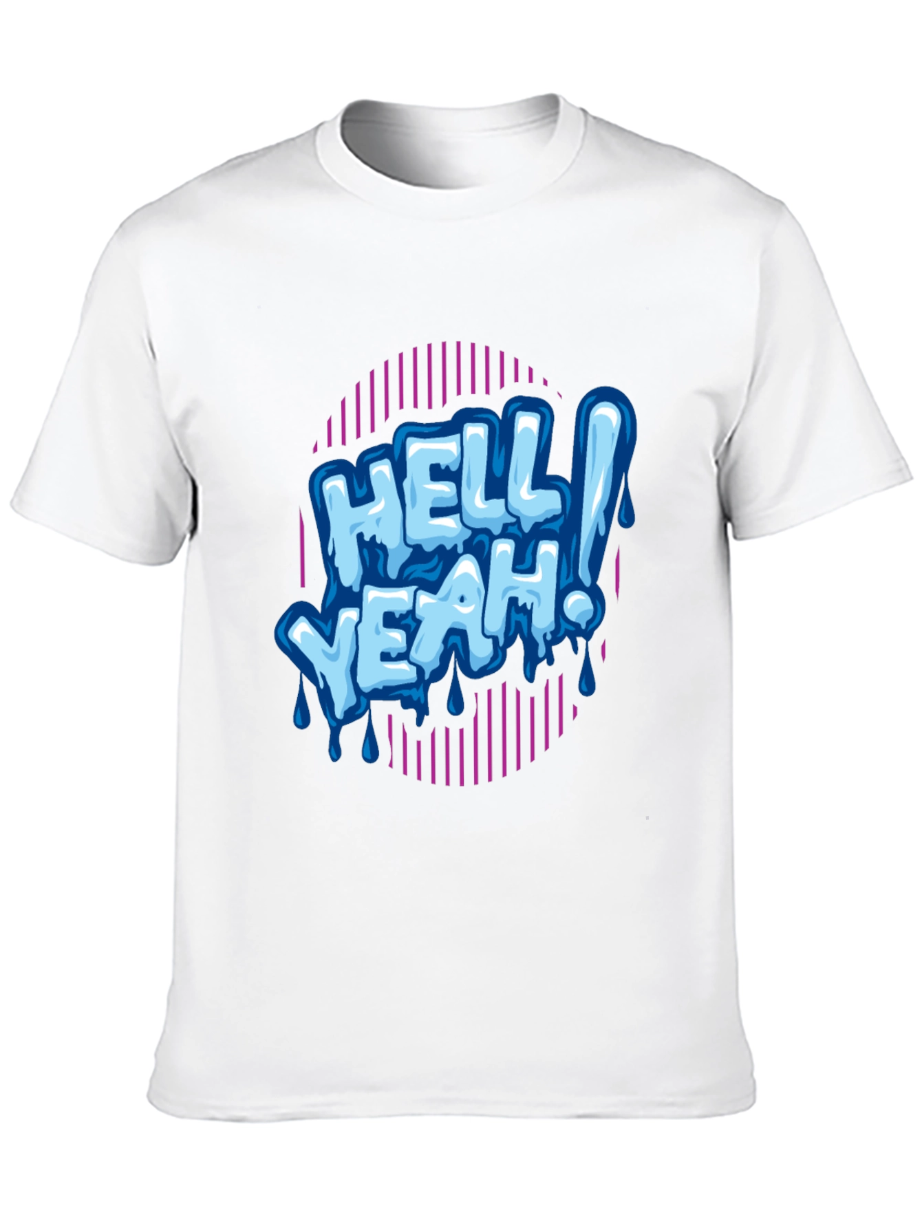 Hell Yeah! Graphic Print Mens Black T-Shirt