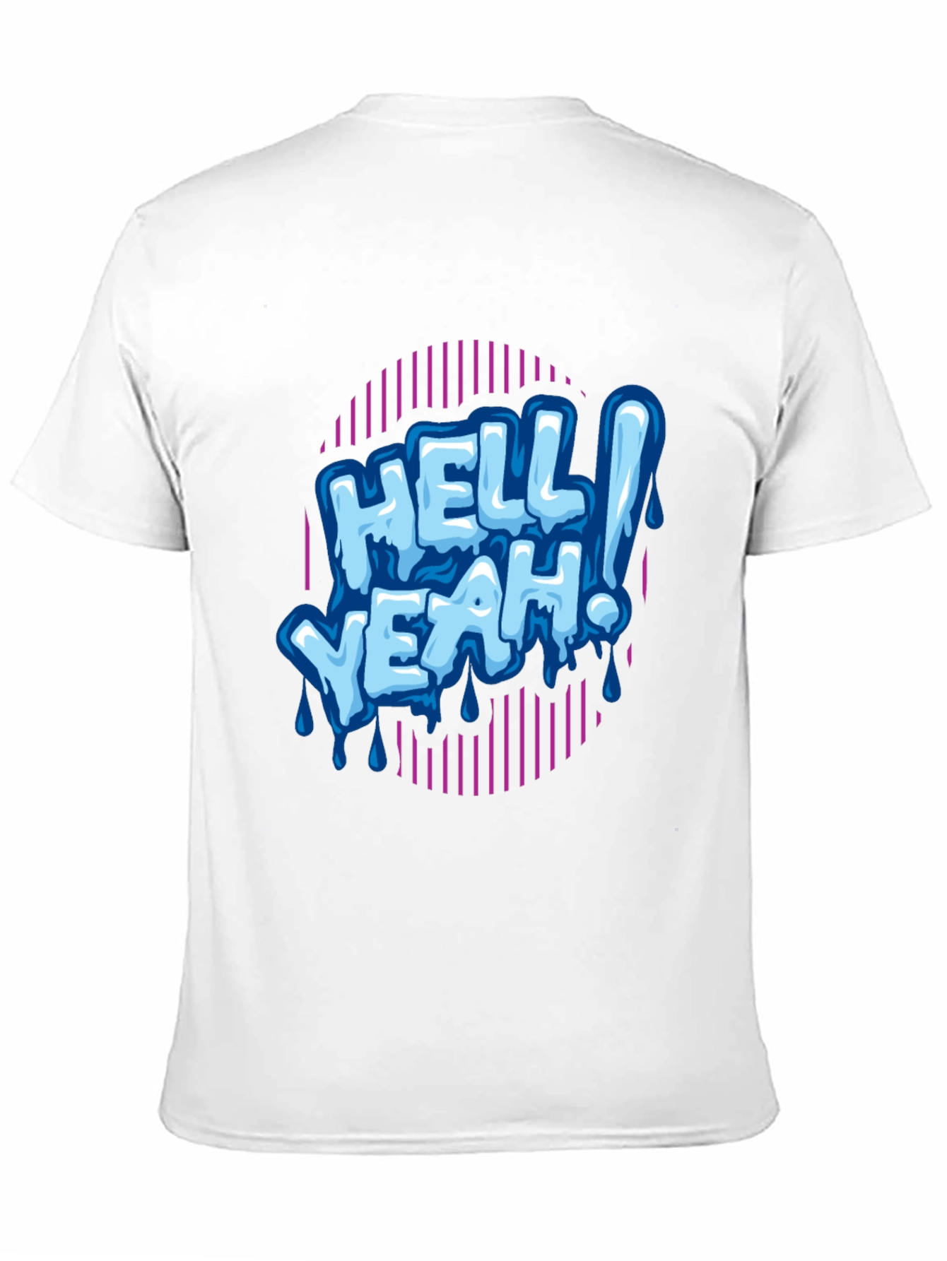 Hell Yeah! Graphic Print Mens Black T-Shirt