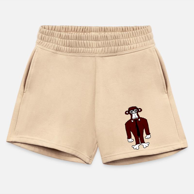 Smart nerd monkey horn-rimmed glasses fun tie geek