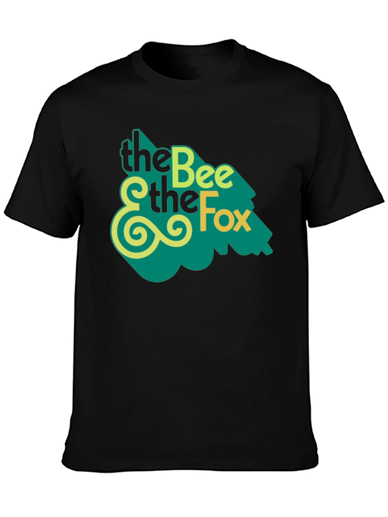 The Bee and The Fox T-Shirt - Black