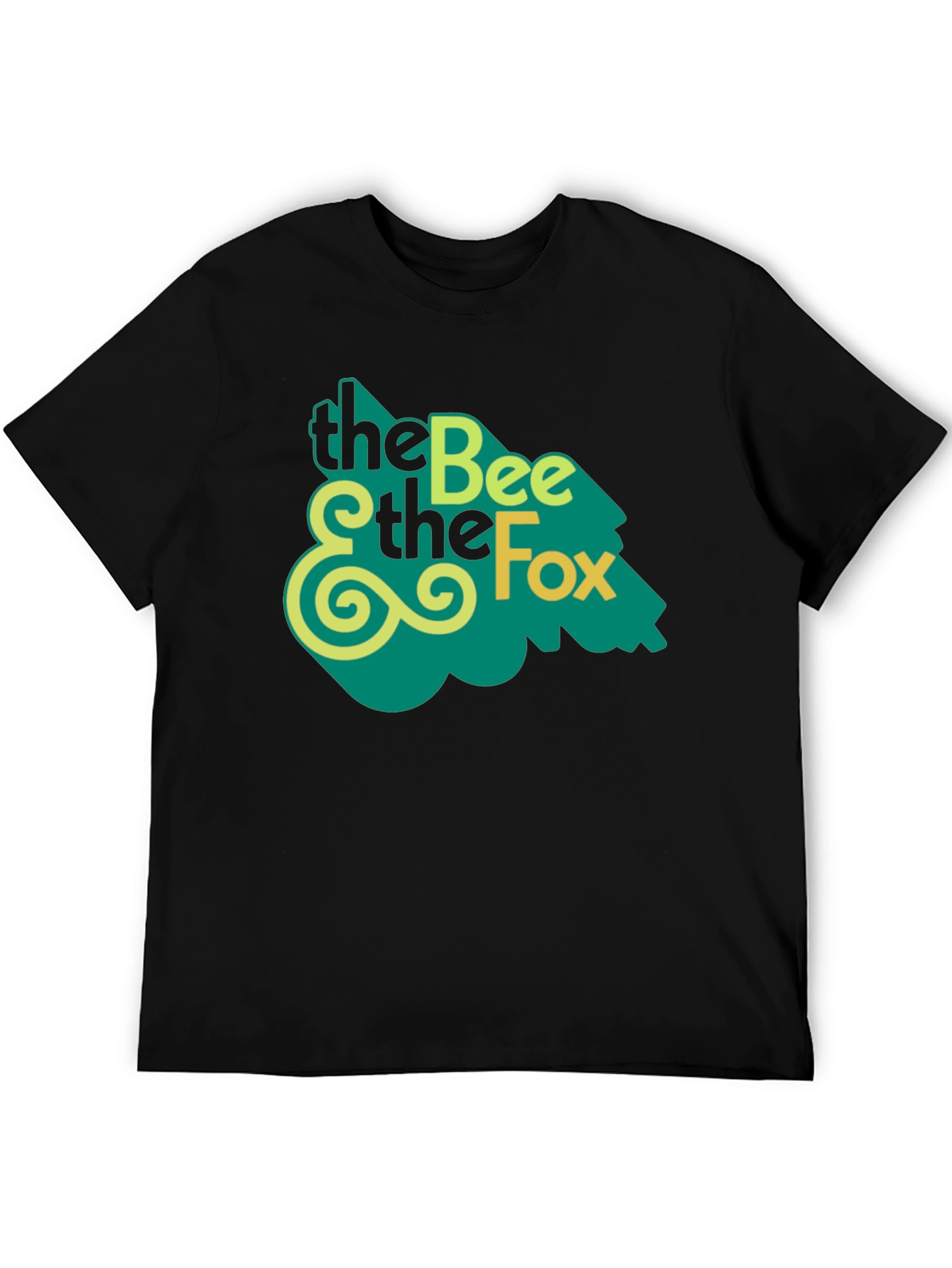 The Bee and The Fox T-Shirt - Black