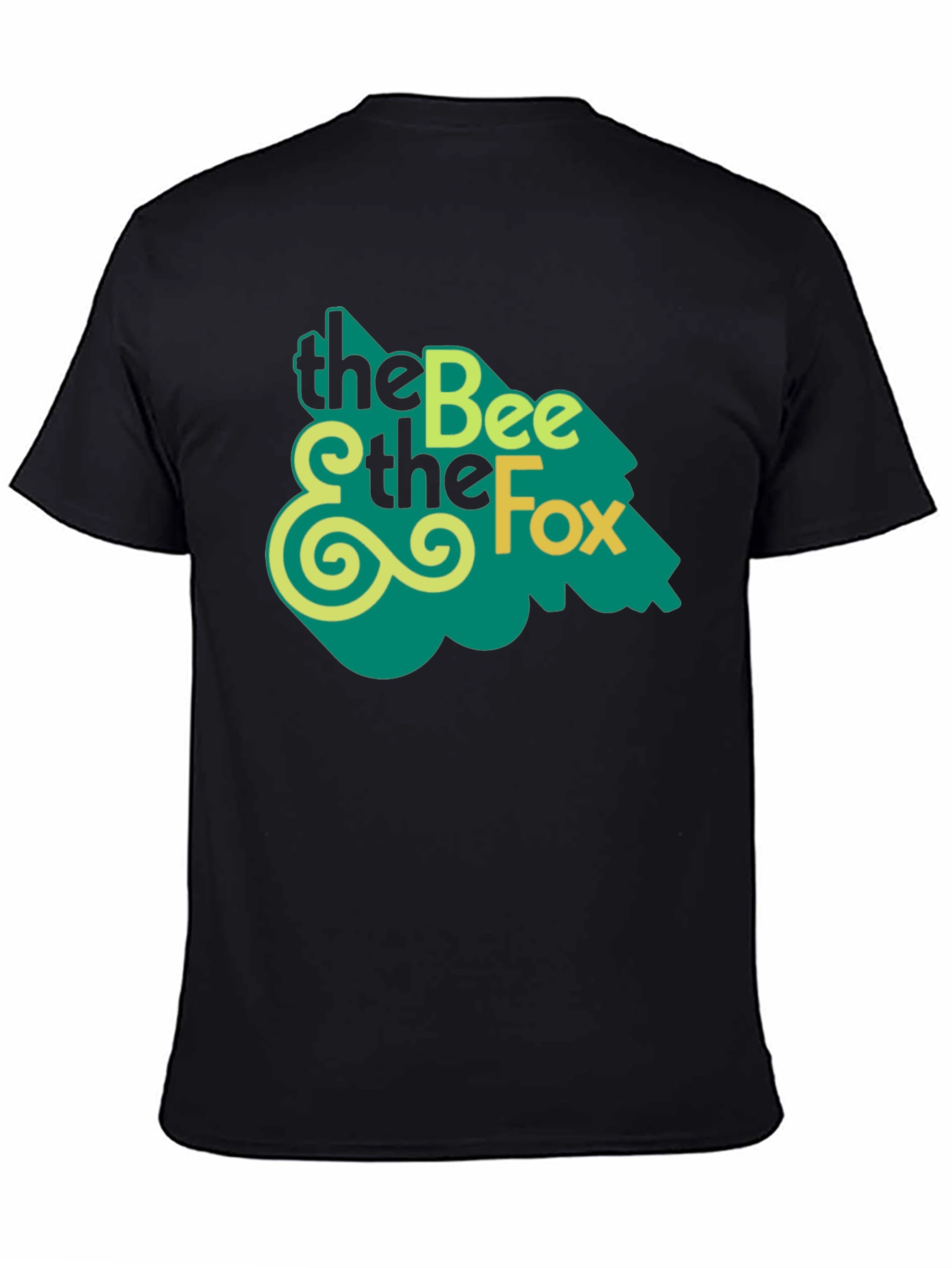 The Bee and The Fox T-Shirt - Black