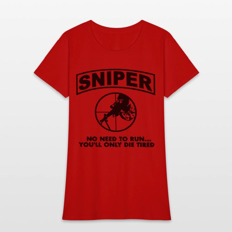 Sniper No Need To Run Army Marine Corps Adult