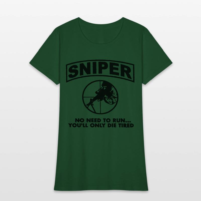 Sniper No Need To Run Army Marine Corps Adult