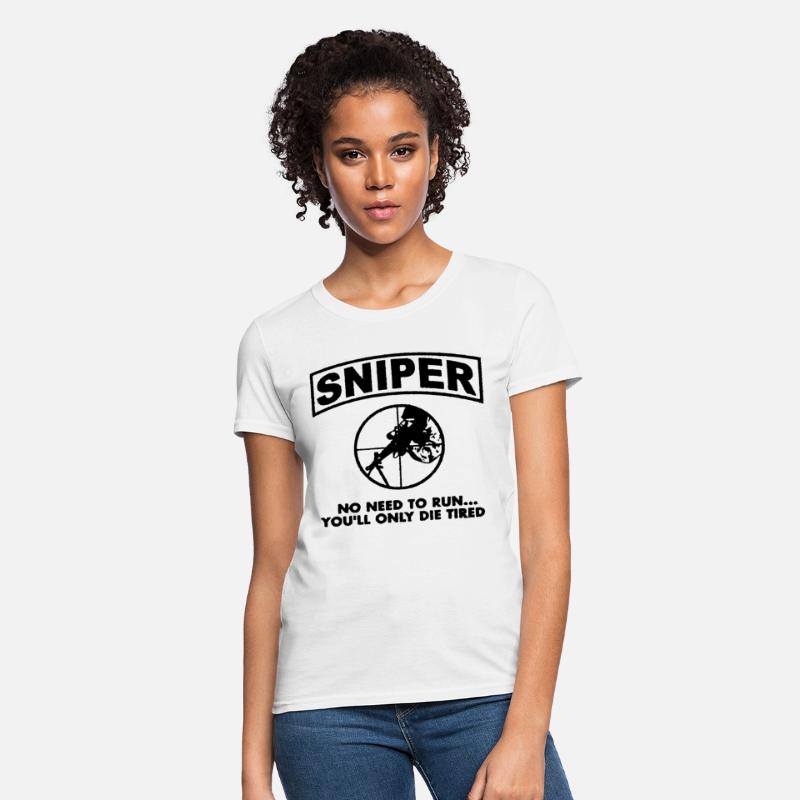 Sniper No Need To Run Army Marine Corps Adult