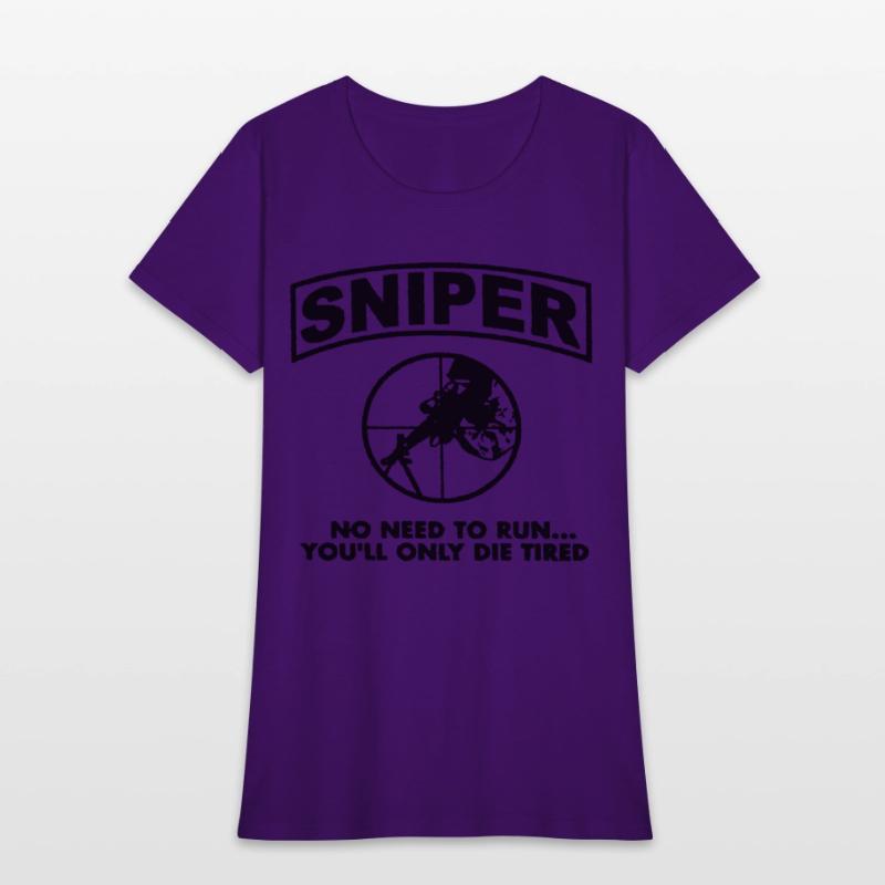 Sniper No Need To Run Army Marine Corps Adult