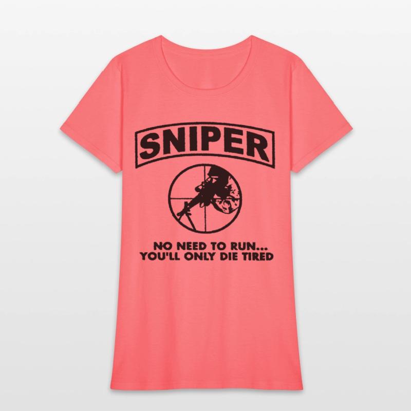 Sniper No Need To Run Army Marine Corps Adult