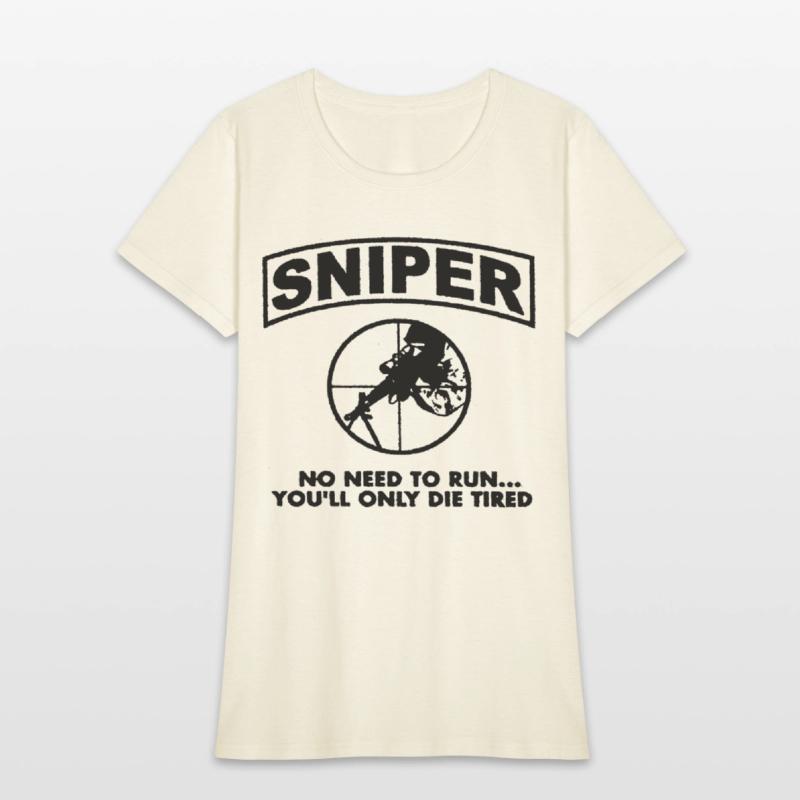Sniper No Need To Run Army Marine Corps Adult