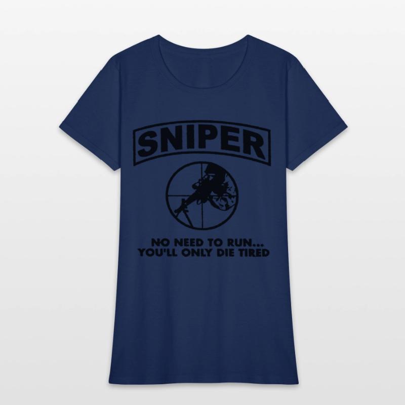 Sniper No Need To Run Army Marine Corps Adult
