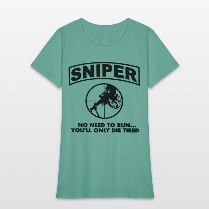 Sniper No Need To Run Army Marine Corps Adult