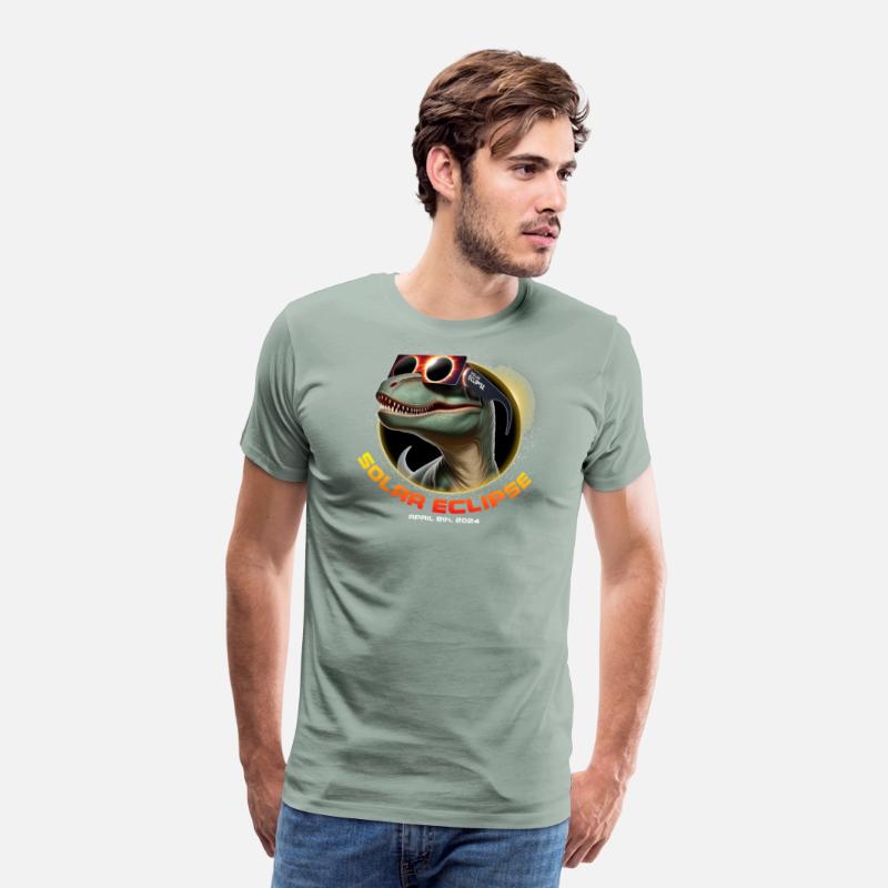 Solar Eclipse April 8th 2024 Dinosaur T-Shirt