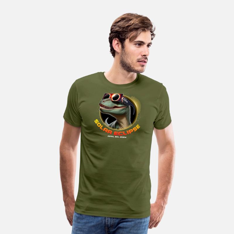 Solar Eclipse April 8th 2024 Dinosaur T-Shirt