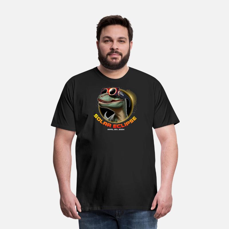 Solar Eclipse April 8th 2024 Dinosaur T-Shirt