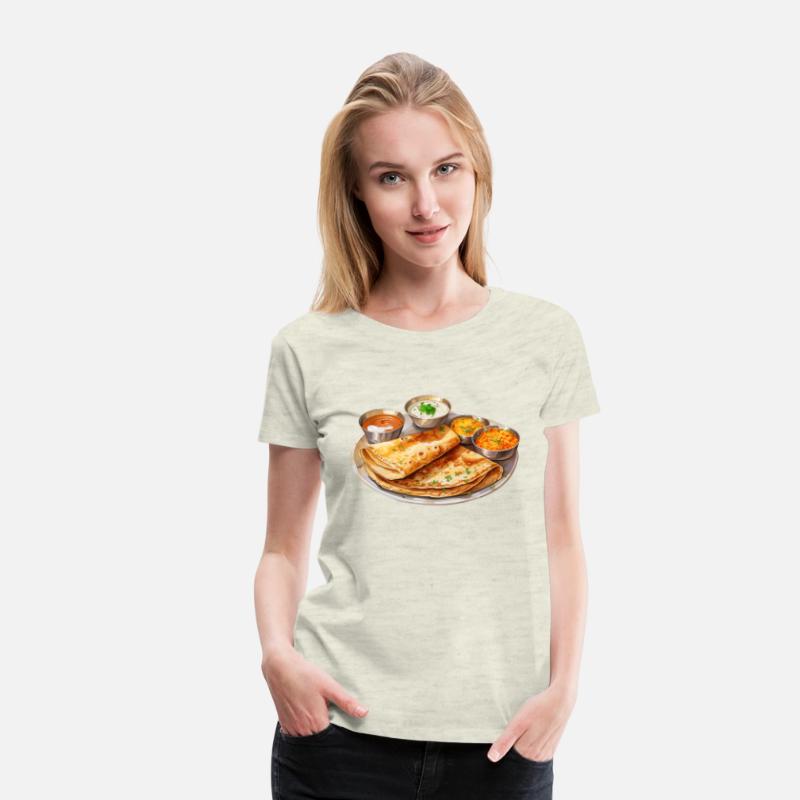 South Indian Dosa Served With Curry And Condiments