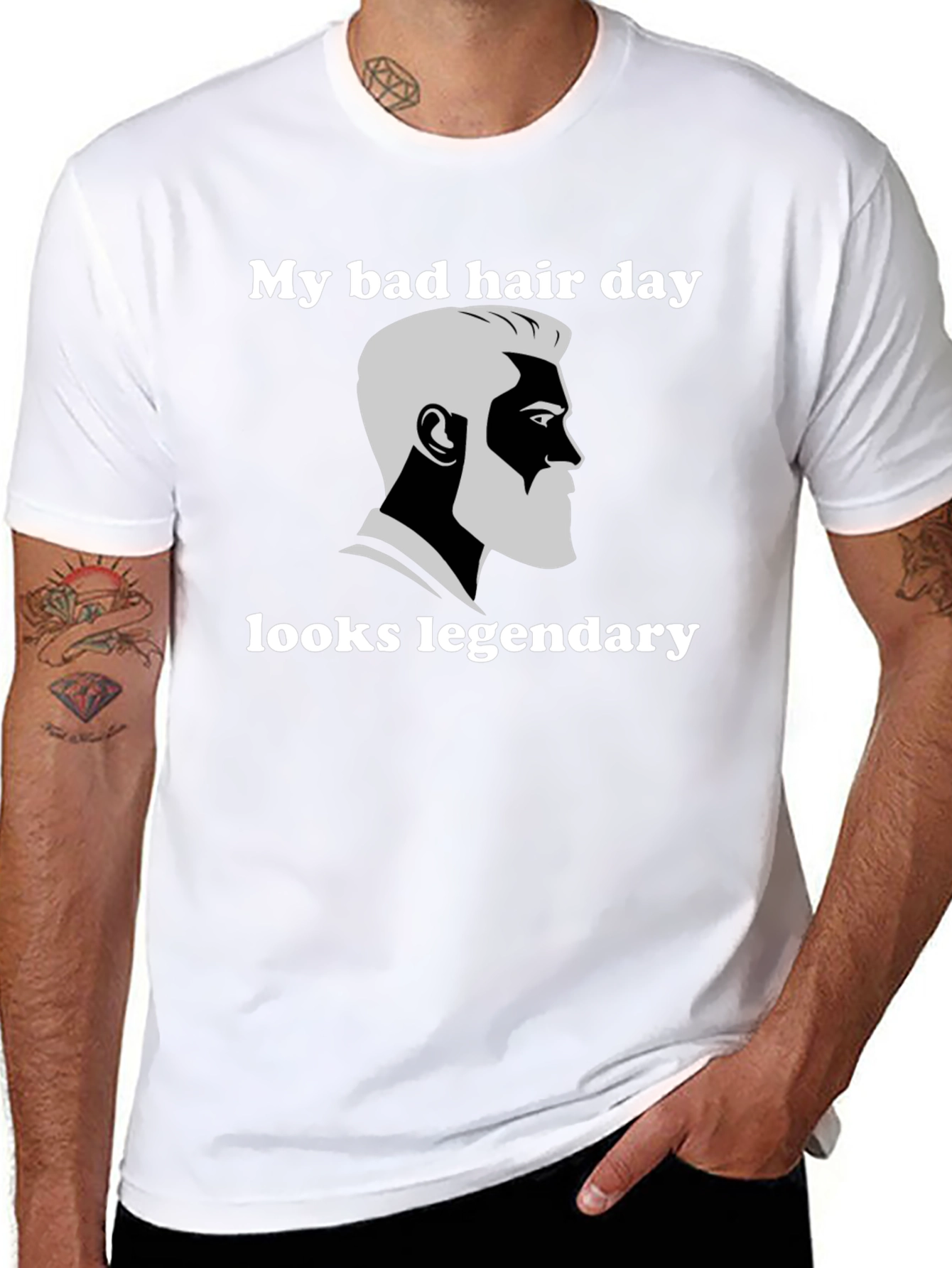 My Bad Hair Day Looks Legendary Graphic Tee