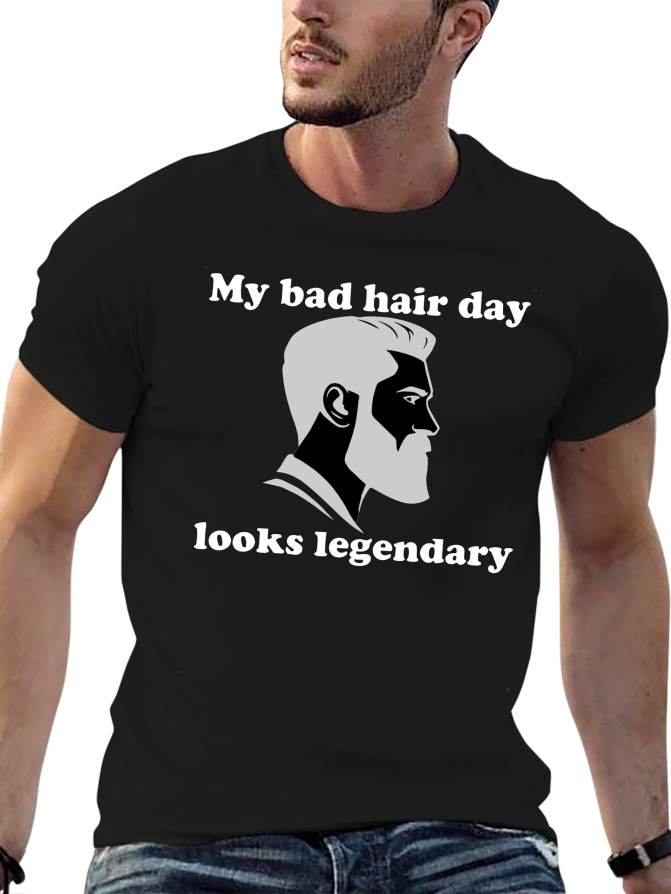 My Bad Hair Day Looks Legendary Graphic Tee