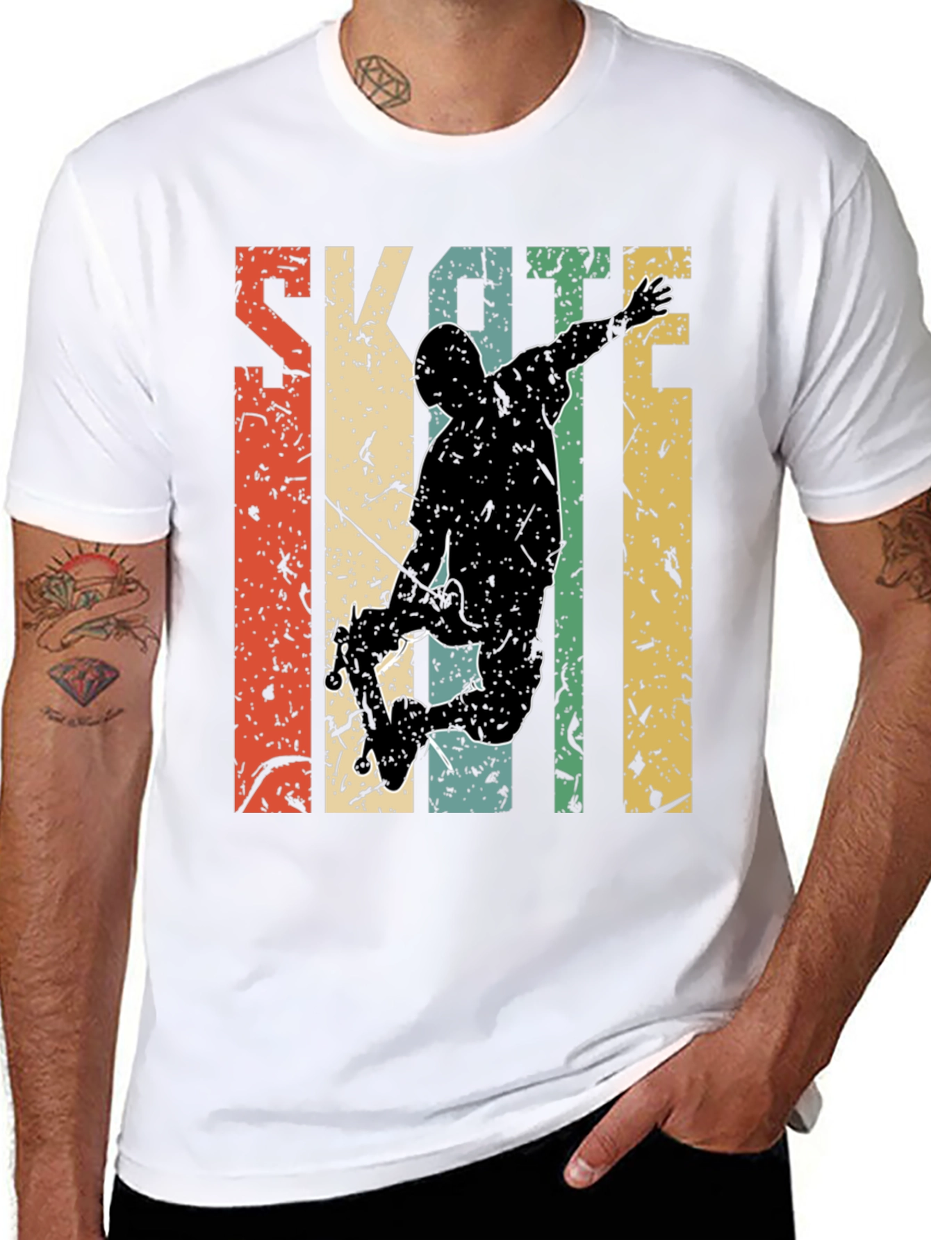 Retro Skateboarding Graphic Tee