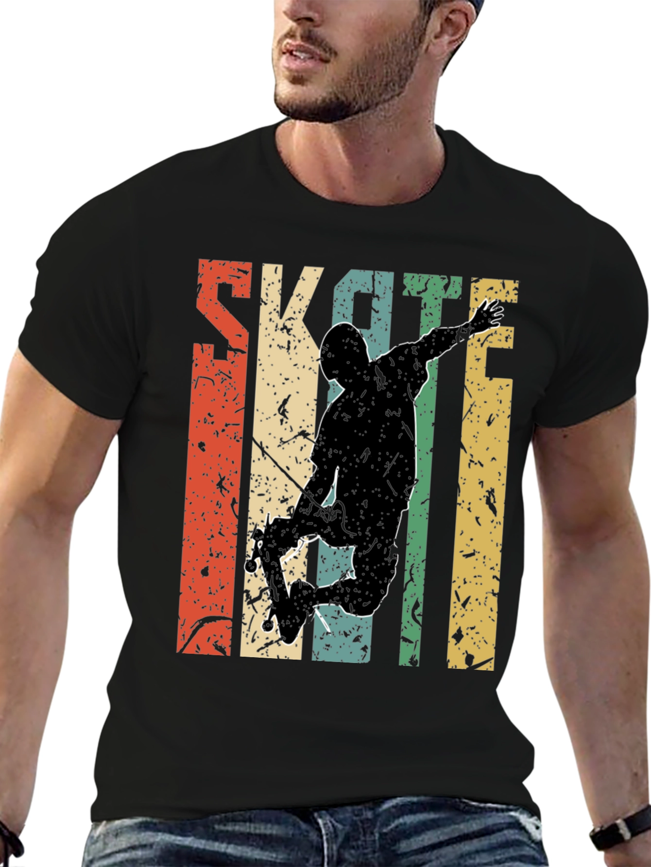 Retro Skateboarding Graphic Tee
