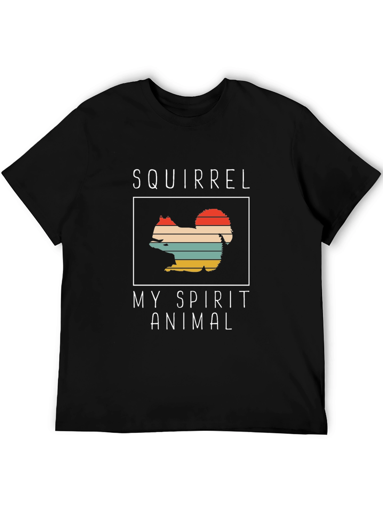 Squirrel My Spirit Animal Graphic Tee - Retro Design