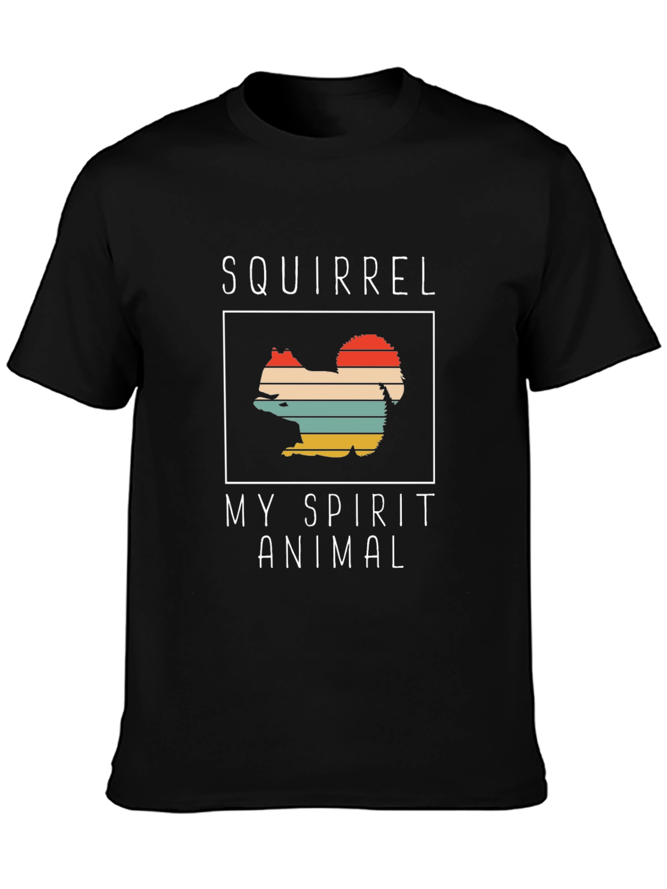 Squirrel My Spirit Animal Graphic Tee - Retro Design