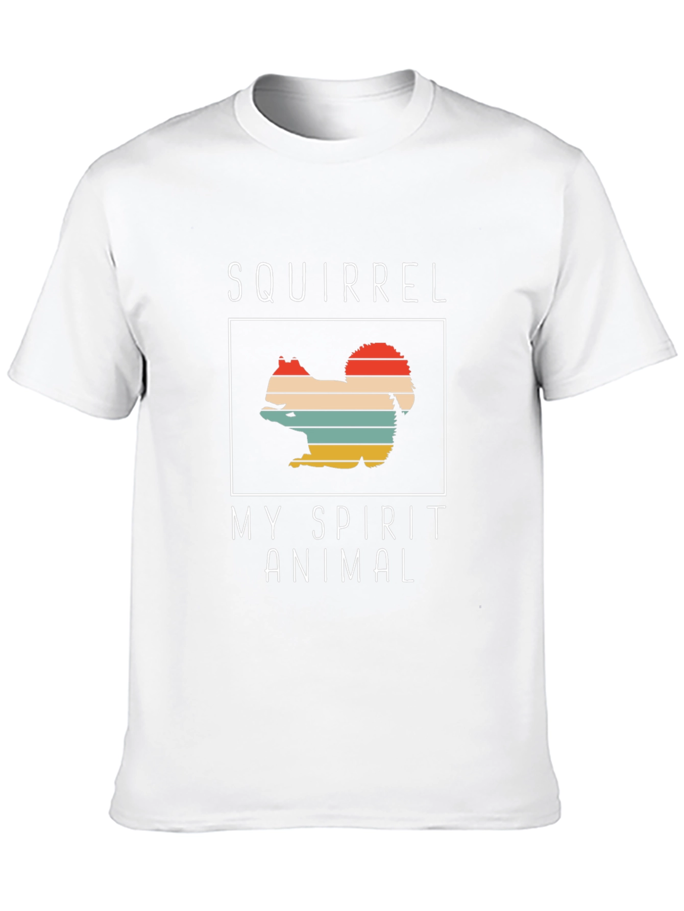 Squirrel My Spirit Animal Graphic Tee - Retro Design