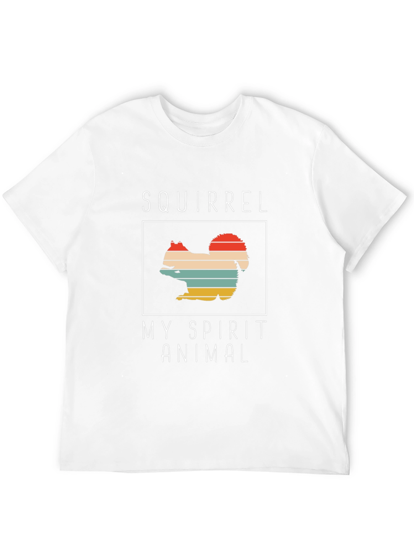 Squirrel My Spirit Animal Graphic Tee - Retro Design