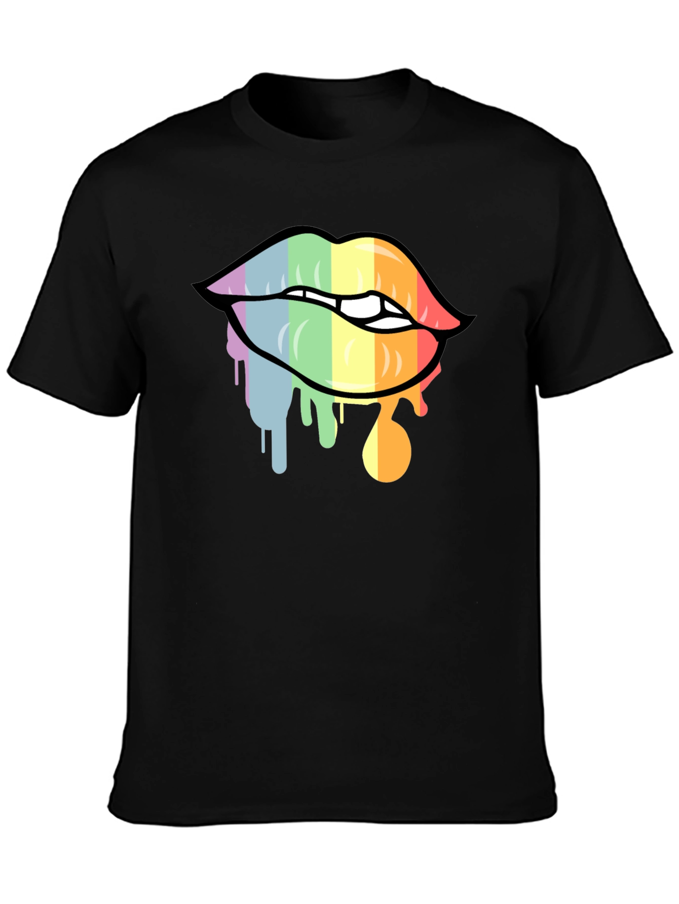 Rainbow Lips Graphic Tee