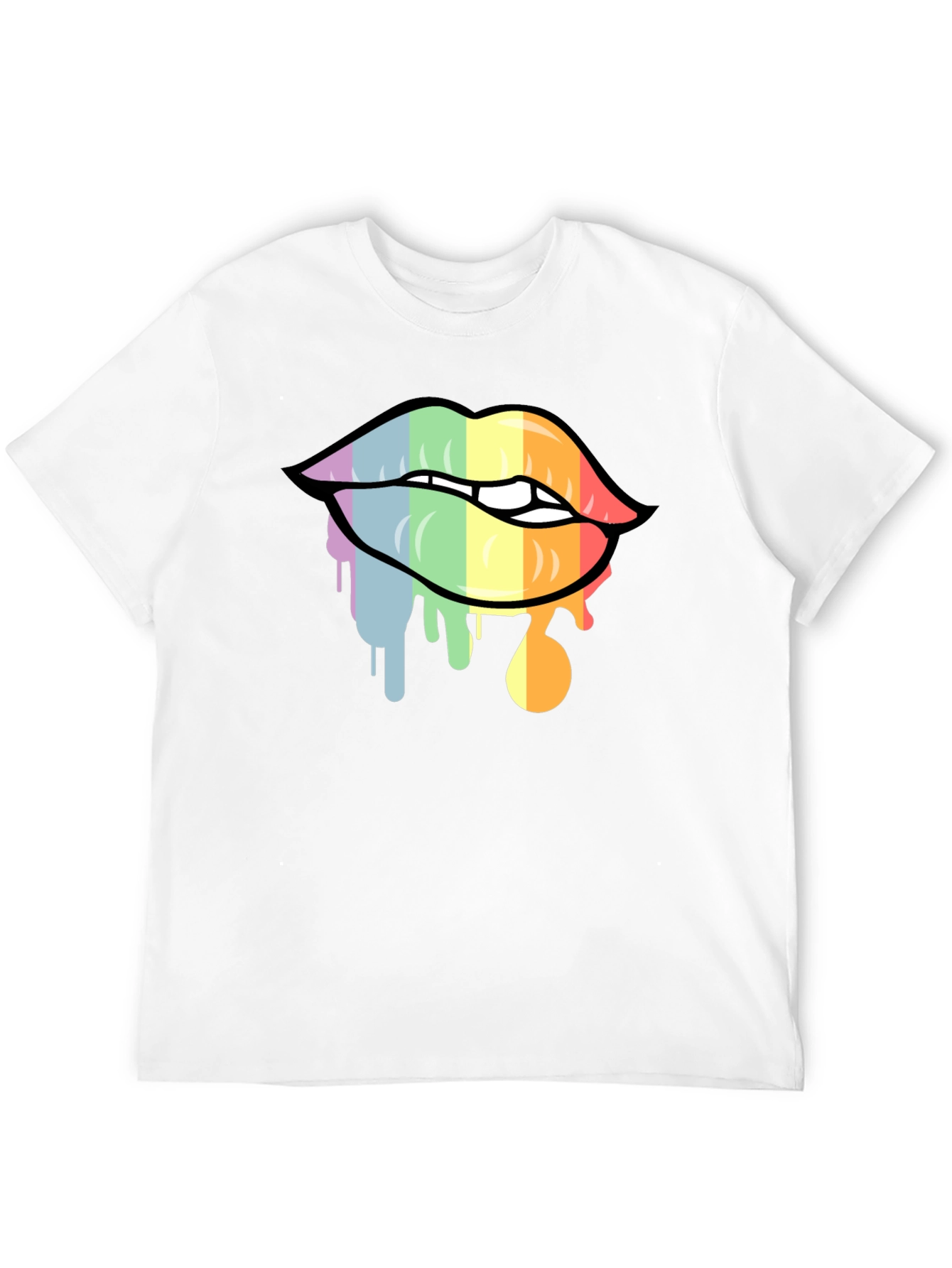 Rainbow Lips Graphic Tee