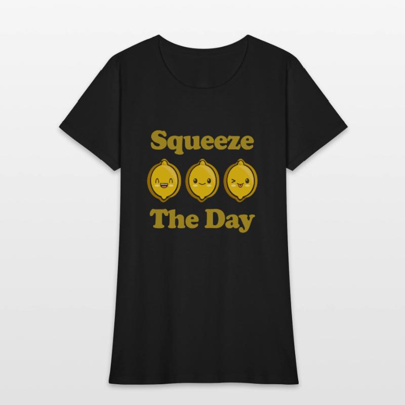 Squeeze The Day Cute Adorable Kawaii Lemons