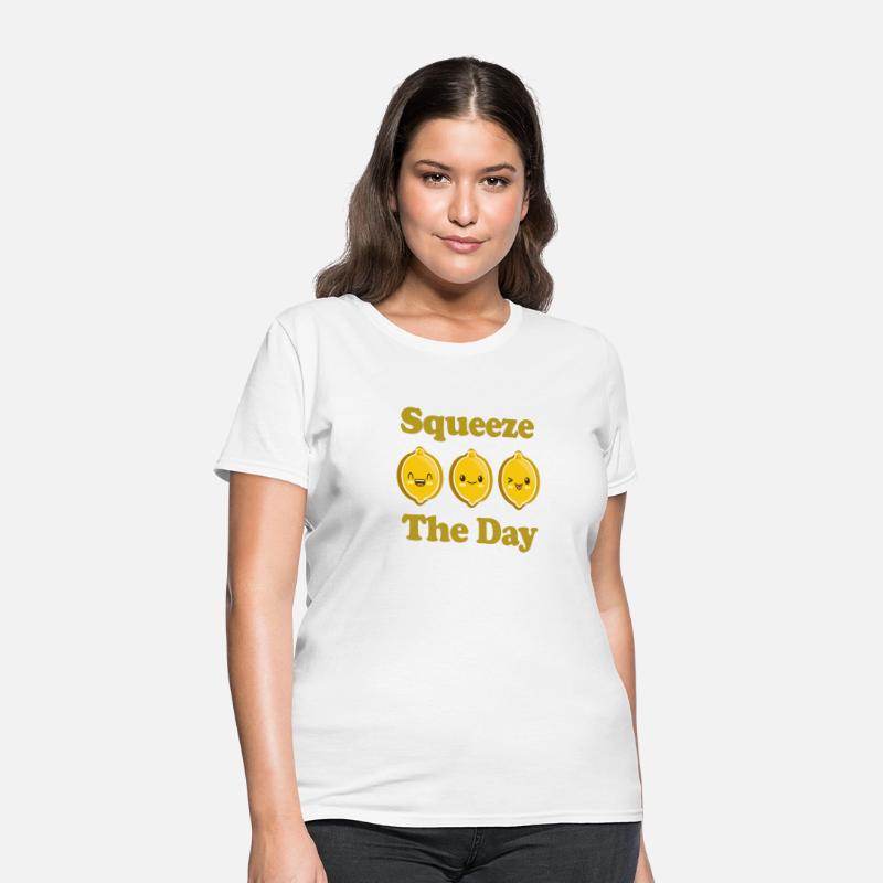 Squeeze The Day Cute Adorable Kawaii Lemons