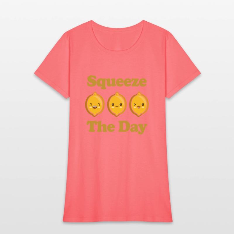 Squeeze The Day Cute Adorable Kawaii Lemons