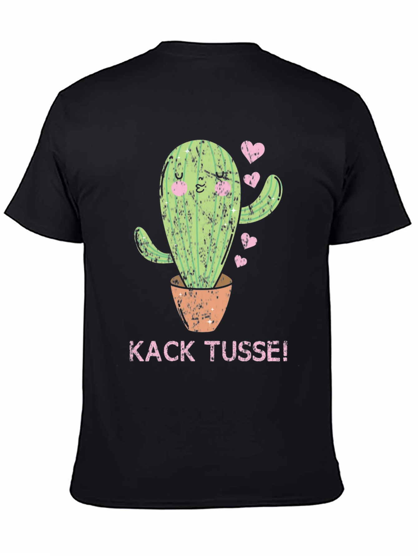Cactus Graphic Tee - Kack Tusse! Black T-Shirt