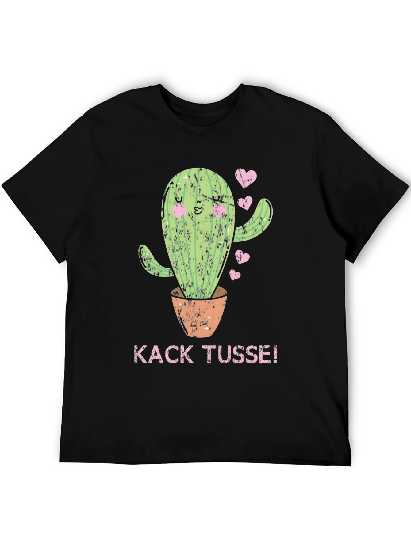 Cactus Graphic Tee - Kack Tusse! Black T-Shirt