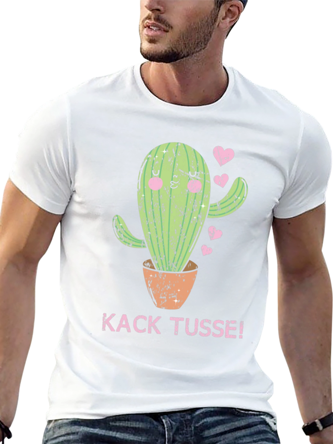 Cactus Graphic Tee - Kack Tusse! Black T-Shirt