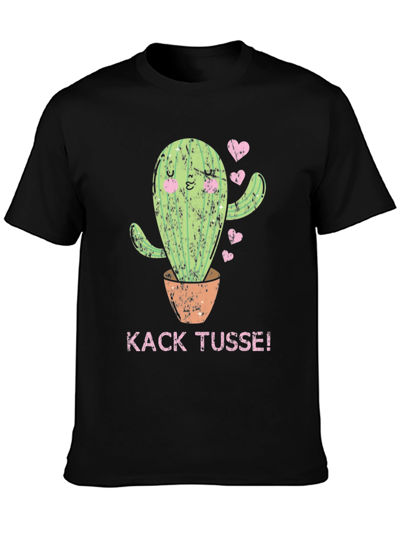 Cactus Graphic Tee - Kack Tusse! Black T-Shirt