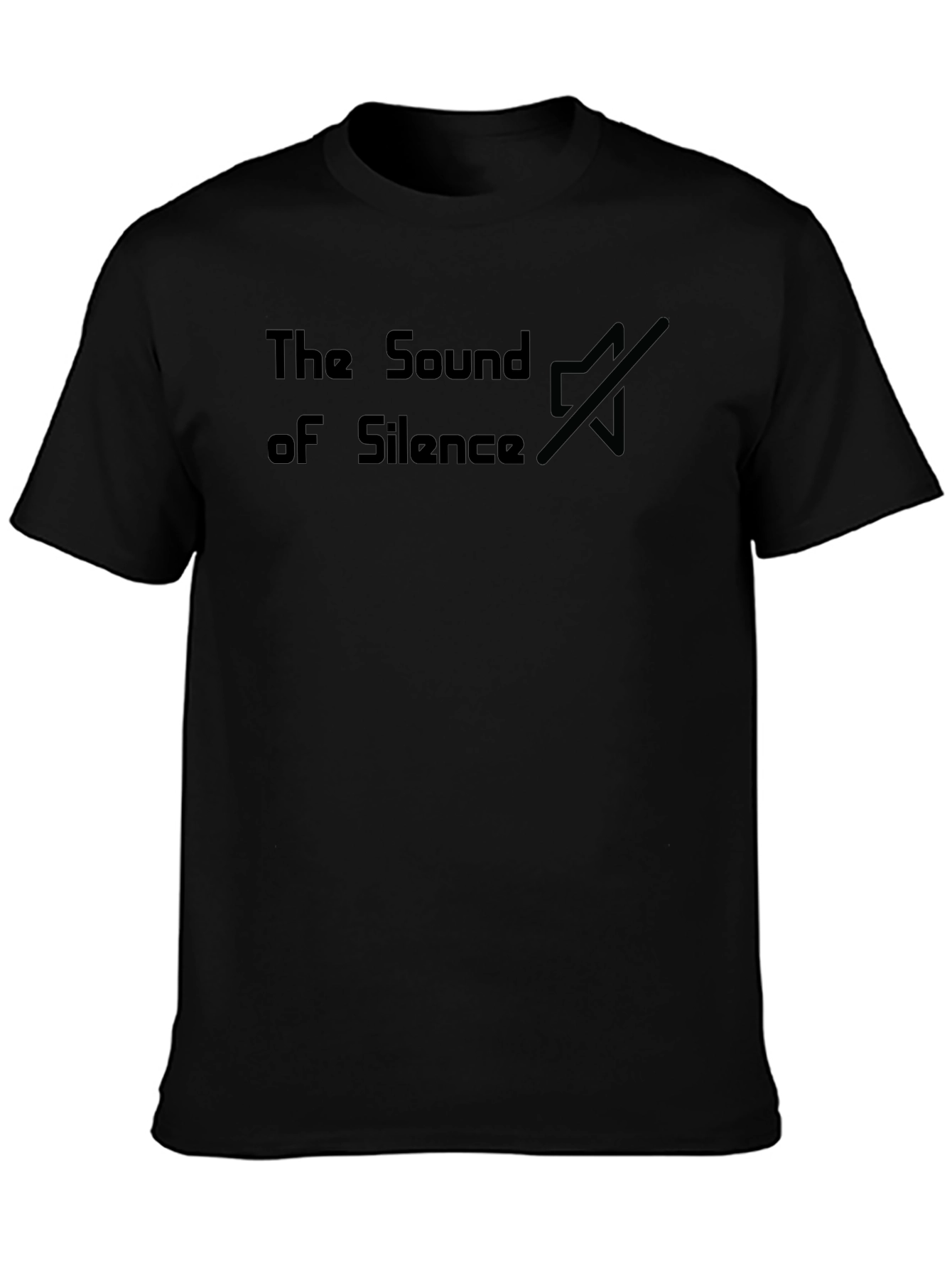 The Sound of Silence Black T-Shirt