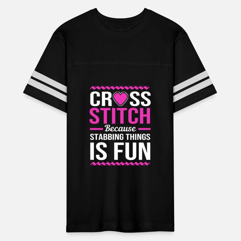 Stabbing Things Is Fun Needlepoint Cross Stitch