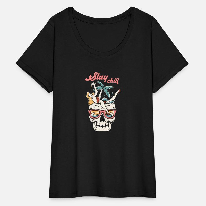 Stay Chill Tropical Skull