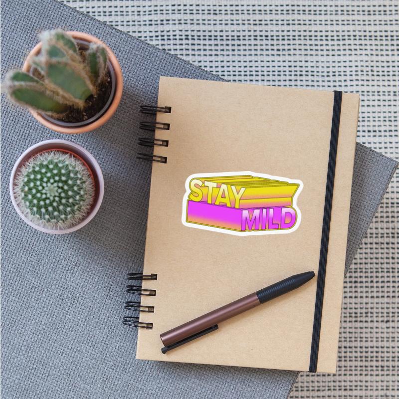 Stay Mild Retro 3D Typography