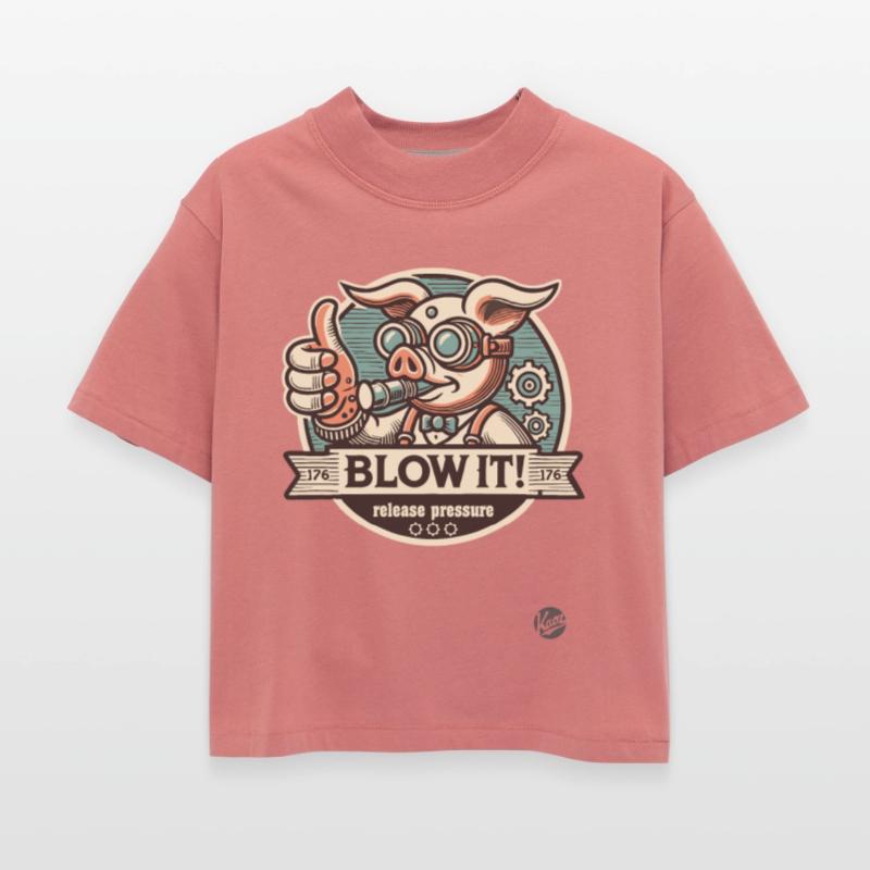 Steampunk Pig Thumbs up, Release The Pressure