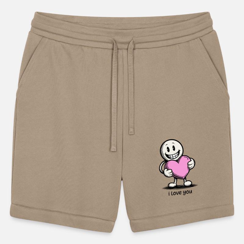 Stick Figure with Heart I LOVE YOU