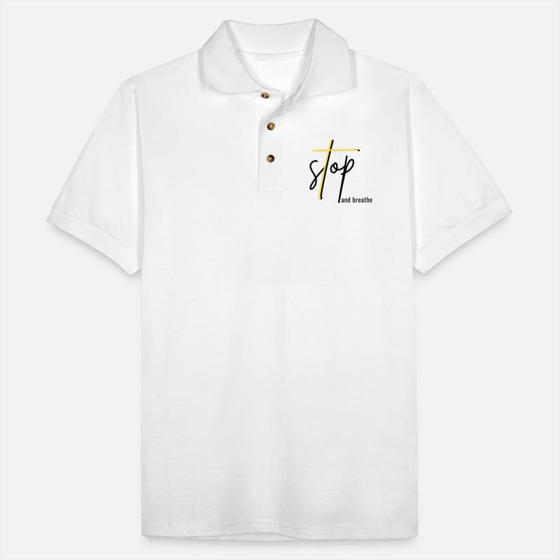 Stop and Breathe - Mindfulness Quote Design