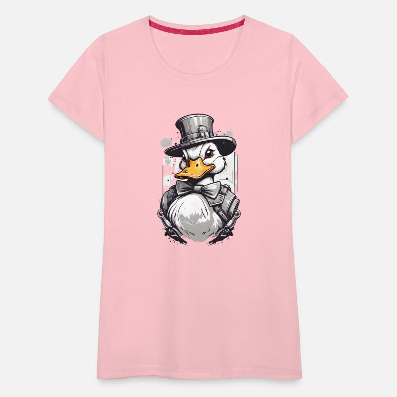 Stylish well-dressed duck