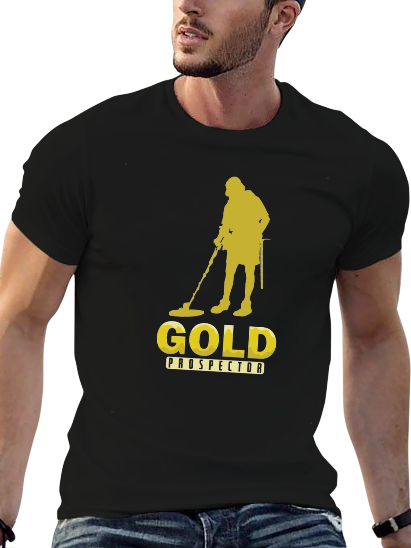 Gold Prospector T-Shirt - Black Metal Detecting