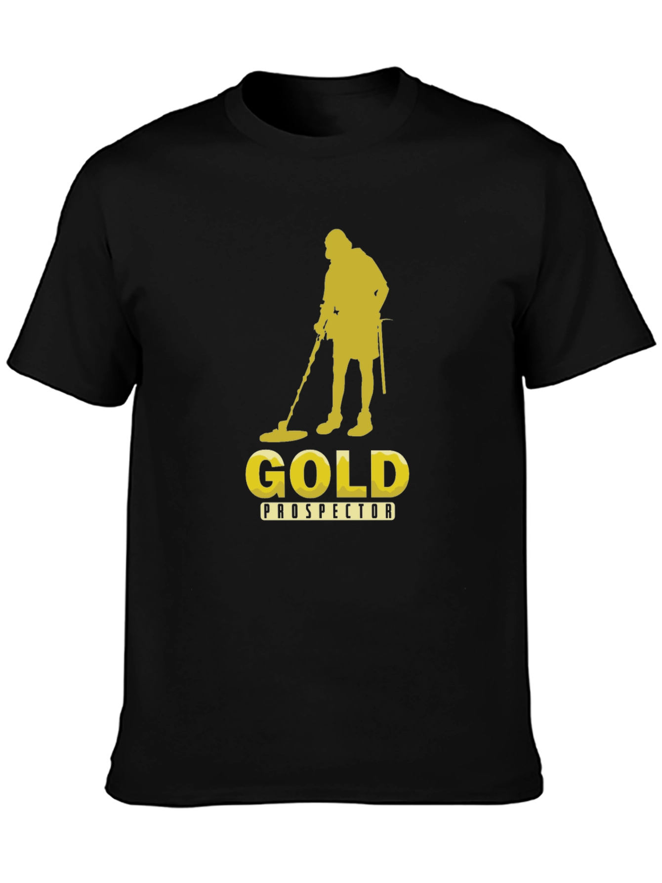 Gold Prospector T-Shirt - Black Metal Detecting