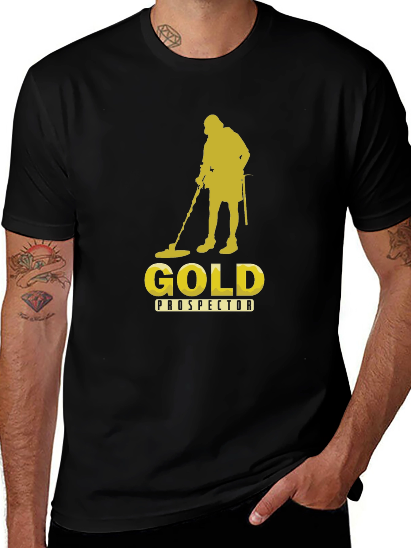 Gold Prospector T-Shirt - Black Metal Detecting