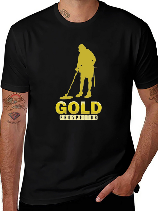 Gold Prospector T-Shirt - Black Metal Detecting