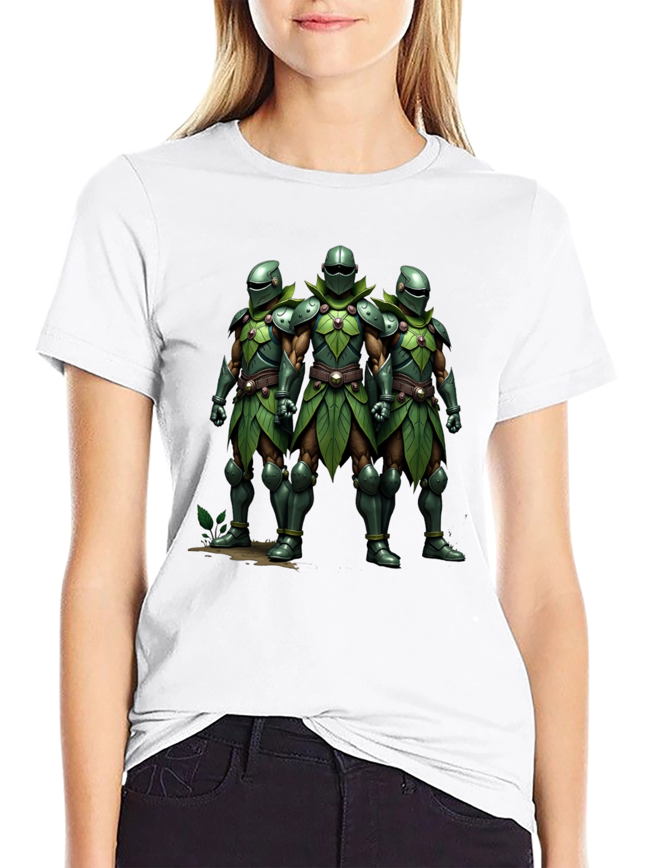 Leaf Knight T-Shirt - Nature Warrior Tee
