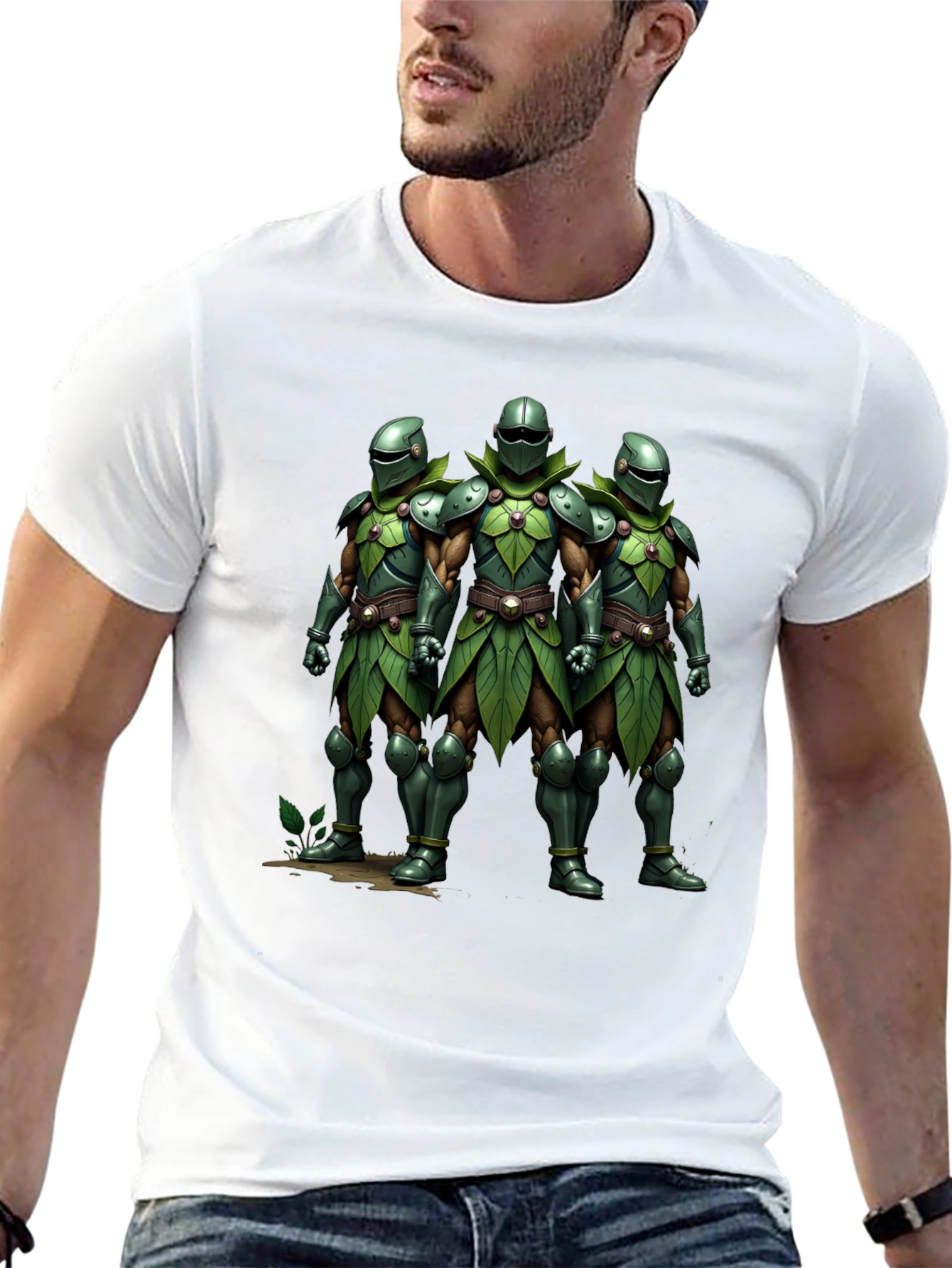 Leaf Knight T-Shirt - Nature Warrior Tee