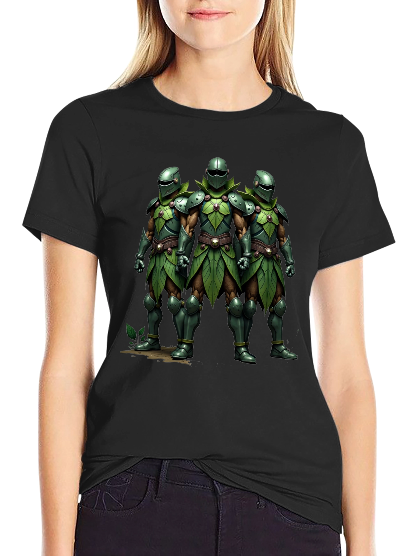Leaf Knight T-Shirt - Nature Warrior Tee